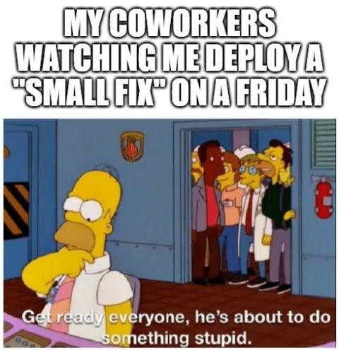 Coworkers Watch a Small Fix