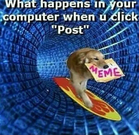 Dog Posts a Meme
