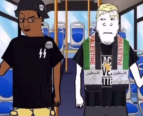 Palestine Scarf on the Subway