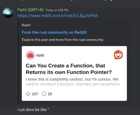 Rust Developers Return Their Function Pointer