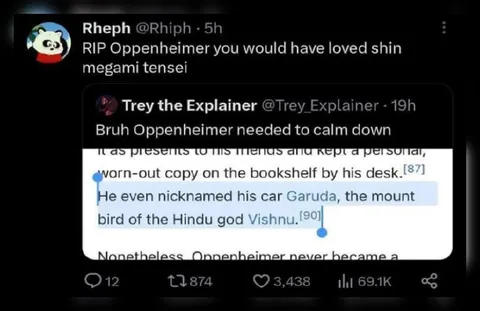 Oppenheimer loved Shin Megami Tensei