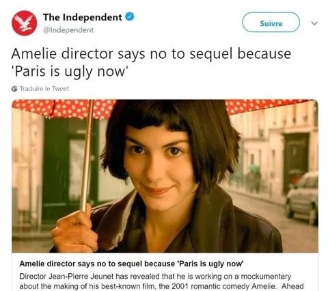 Amélie Director Rejects Paris Sequel