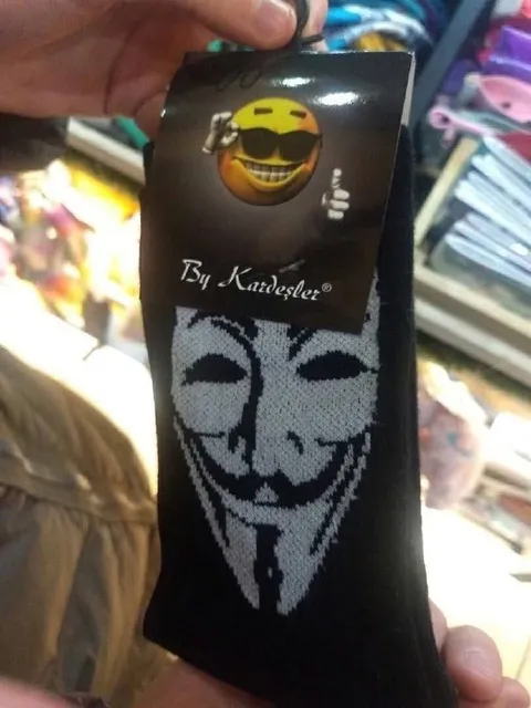 Cool Anonymous Mask Socks
