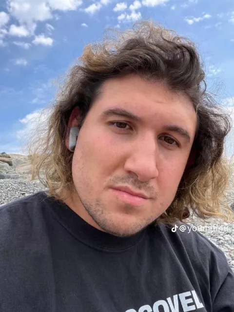 Thoughtful Beach Selfie