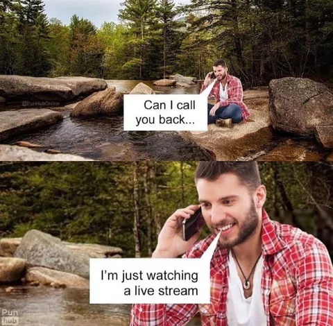 I'm Just Watching a Live Stream