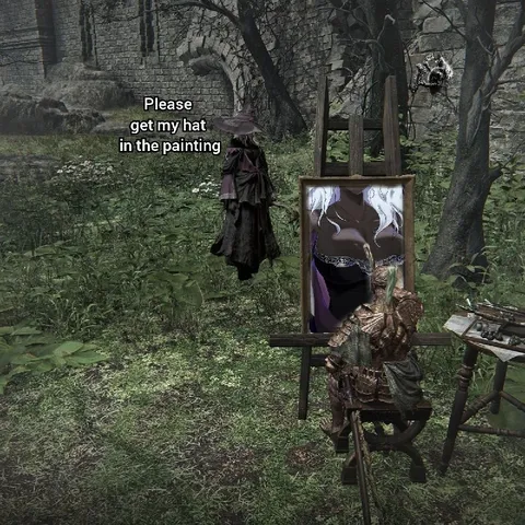 Please Get My Hat in the Painting