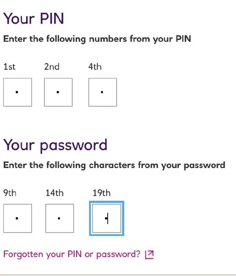 Bank Password Number Challenge