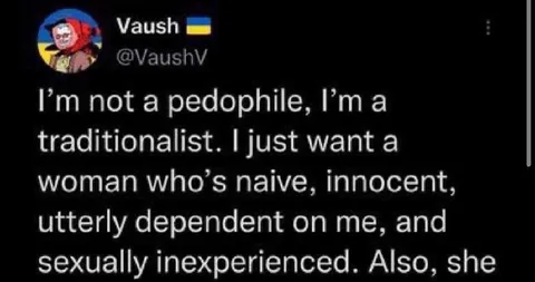 Vaush traditionalist tweet