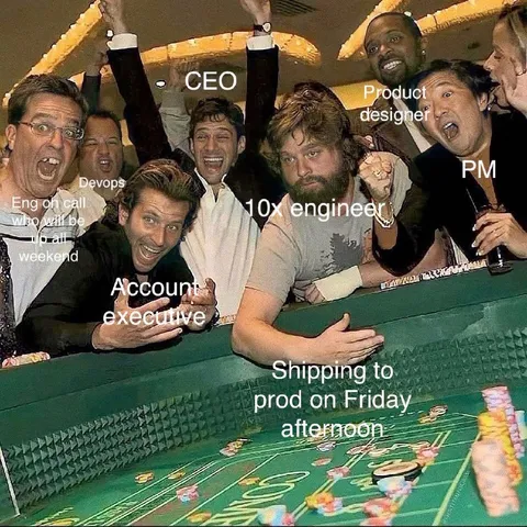 Shipping to Prod Friday Afternoon