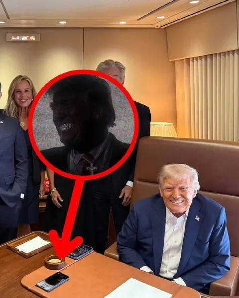 Трамп и загадочный человек