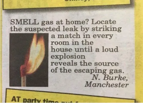 Gas Leak Safety Advice