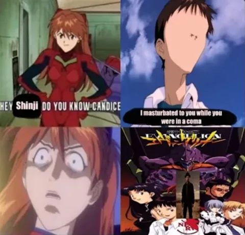 Asuka Asks Shinji About Candice