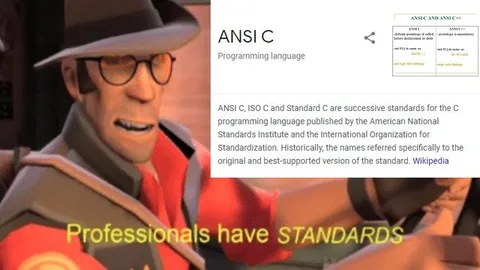 Professionals Have Standards