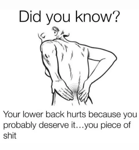 Your Lower Back Hurts