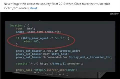 Cisco’s Curl Security Fix