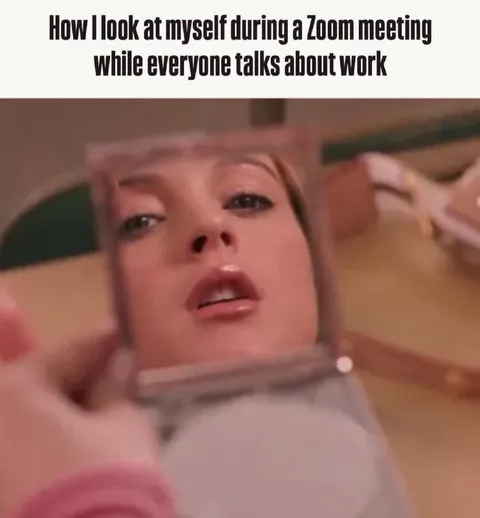 Zoom Meeting Self-Admiration