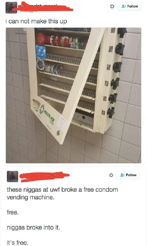 Free Condom Vending Machine