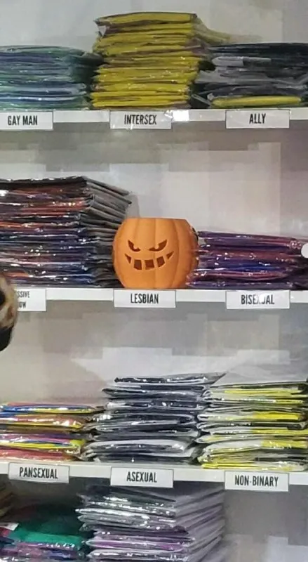 Halloween Pumpkin in the Pride Section