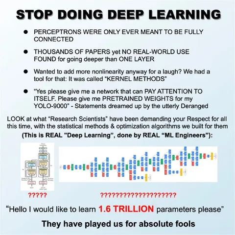 Stop Doing Deep Learning