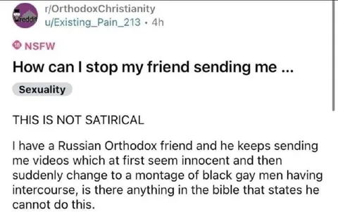 Russian Orthodox Friend Sends Gay Videos