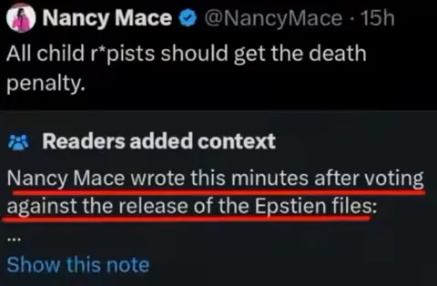 Nancy Mace Epstein Files Context