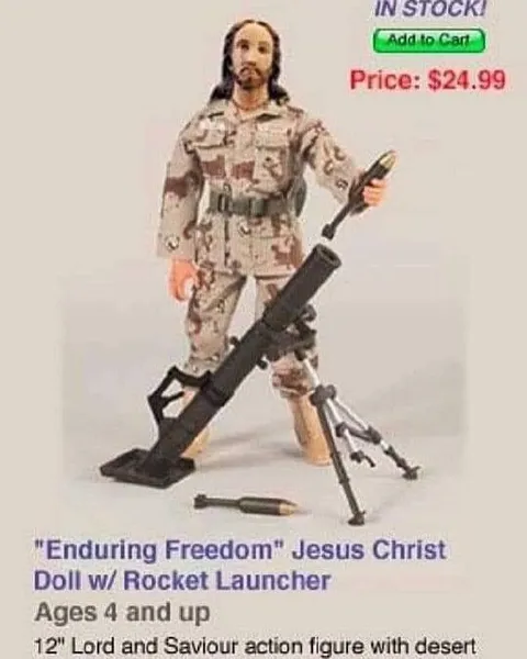 Jesus Christ Rocket Launcher Doll