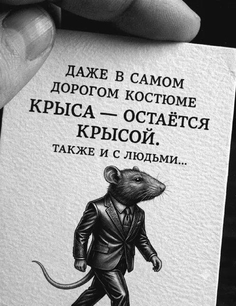 Крыса остаётся крысой