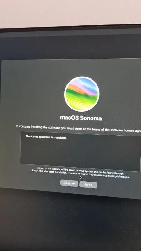 The License Agreement Is Unavailable