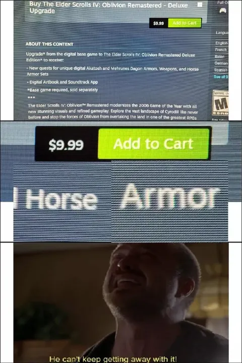 Oblivion Deluxe Horse Armor