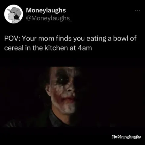 Joker Caught Eating Cereal at 4AM