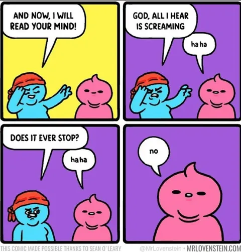 Mind Reading Screaming Joke