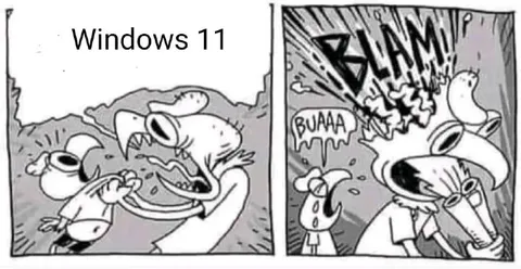 Windows 11 BLAM Comic