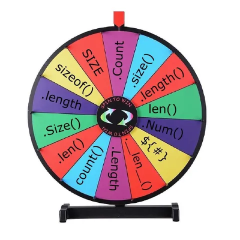 Programming Language Size Wheel