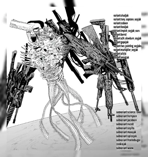 Weaponized Soyjak Variant Chart
