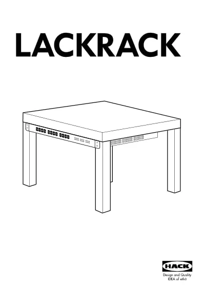 Lackrack Table Joke