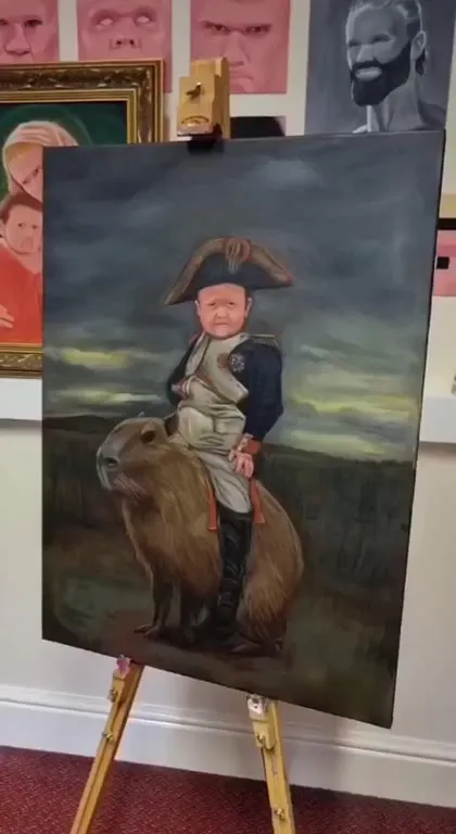 Napoléon sur un capybara