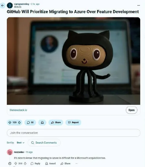 GitHub Migrates to Azure