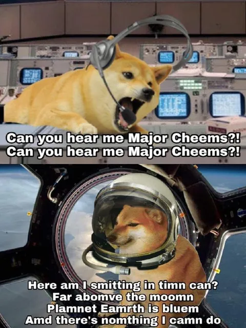 Major Cheems in Space