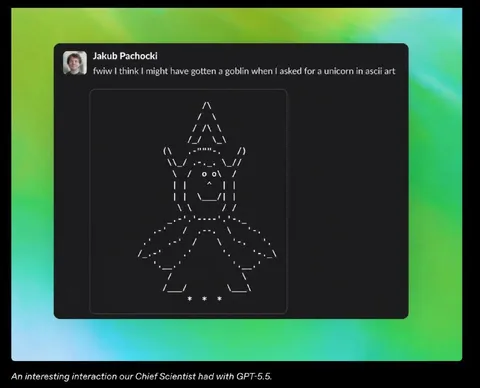 Goblin Instead of Unicorn ASCII Art
