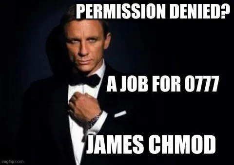 James Chmod Permission Denied