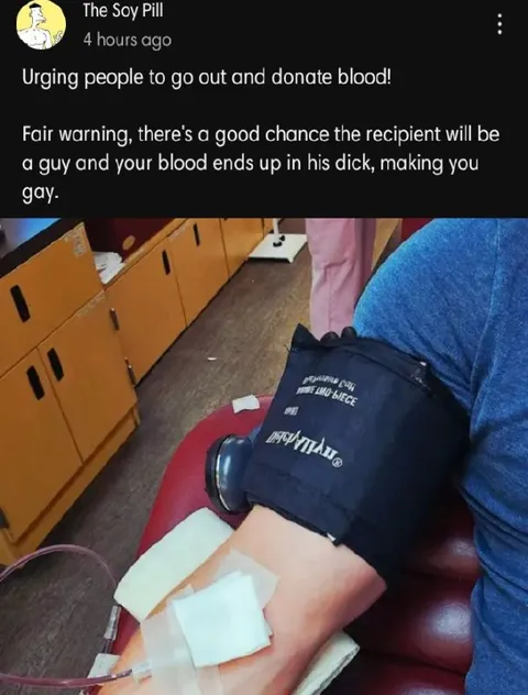 Blood Donation Warning