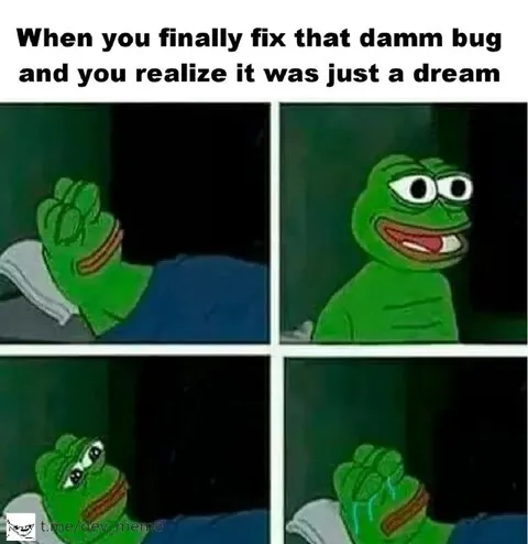 Bug Fix Was Just a Dream