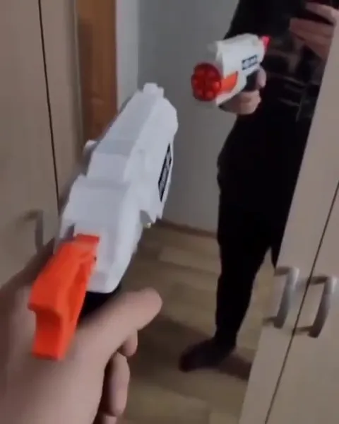 Oversized Nerf Gun Standoff