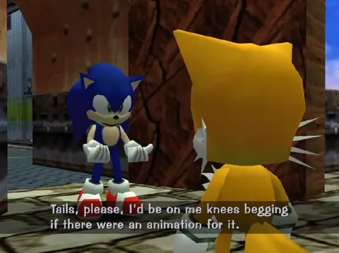 Sonic Begging Tails