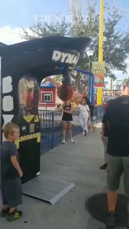 Dad Takes Over the Punch Machine