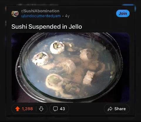 Sushi Suspended in Jello