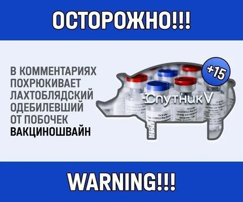 Осторожно: вакциношвайн в комментариях