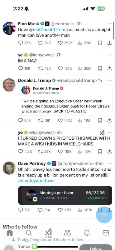 Chaotic Celebrity Twitter Feed