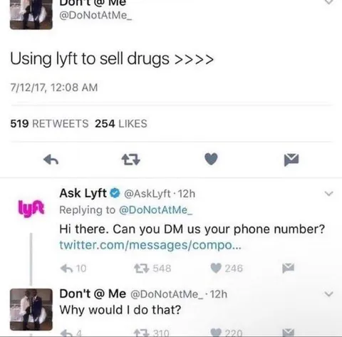 Using Lyft to Sell Drugs