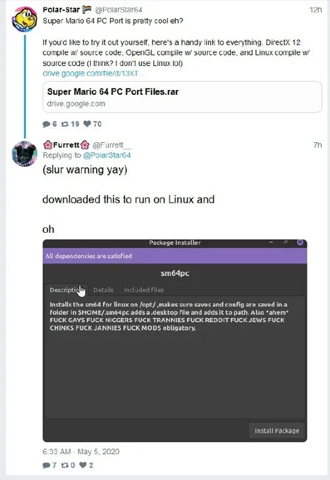 Linux Super Mario 64 Port